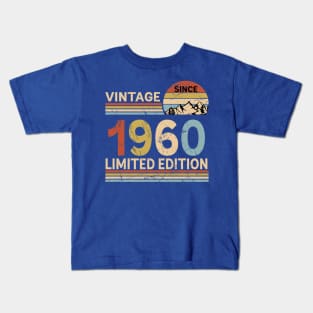 Vintage Since 1960 Limited Edition 63rd Birthday Gift Vintage Men's Kids T-Shirt